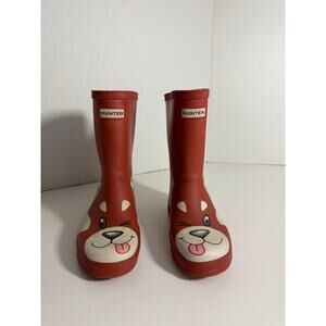 Hunter Kids Red Panda Rain Boots Size 12 Unisex